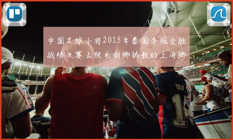 中国足球小将2015年泰国夺冠全胜战绩决赛击败毛剑卿执教的上海卿训